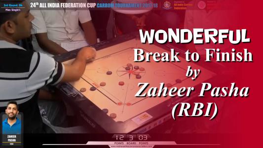 Wonderful Break to Finish by Zaheer Pasha (RBI)