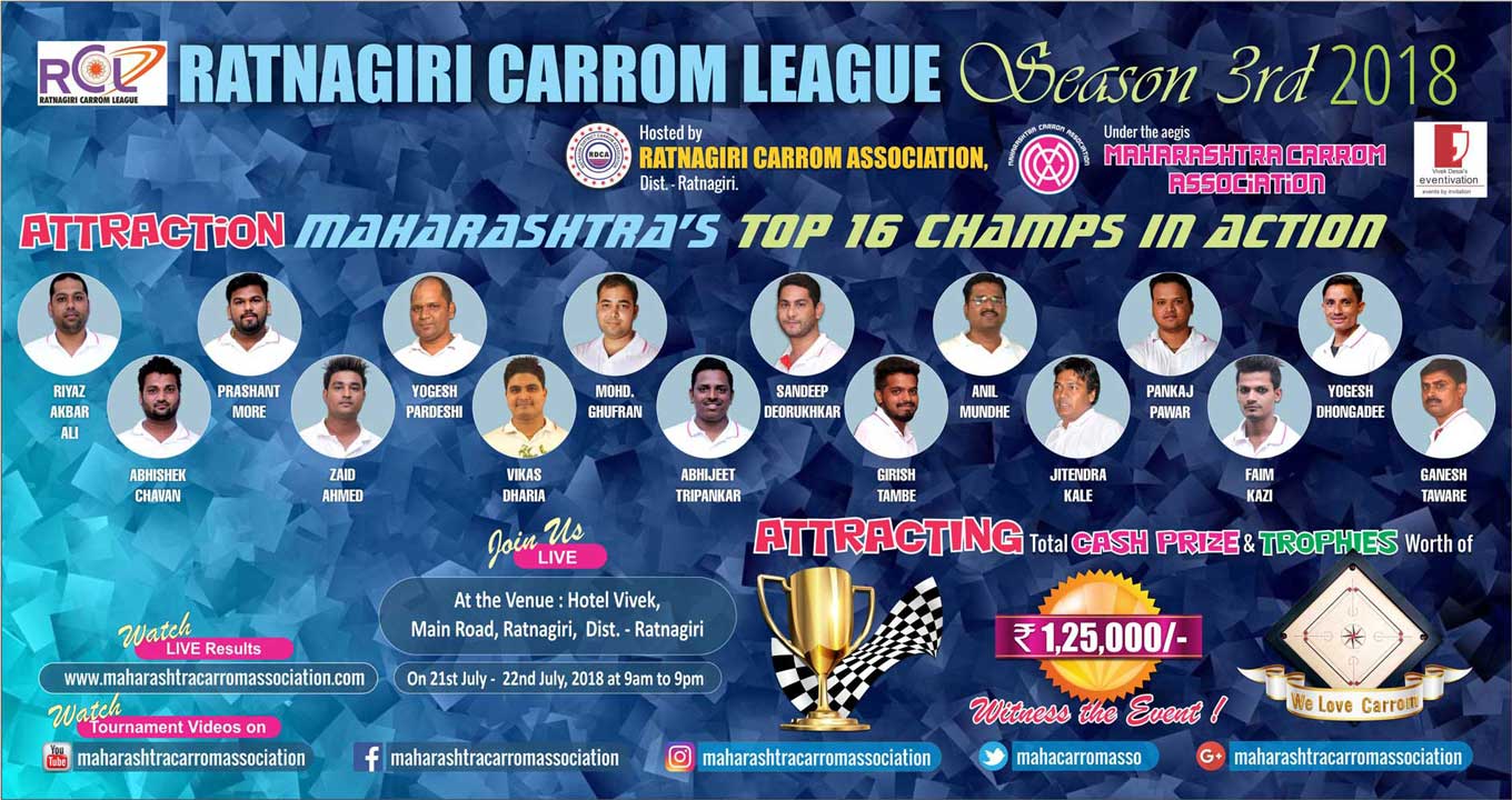 Ratnagiri Carrom League: Season-3rd
