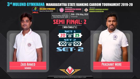 Zaid Ahmed (Mumbai) vs Prashant More (Mumbai)
