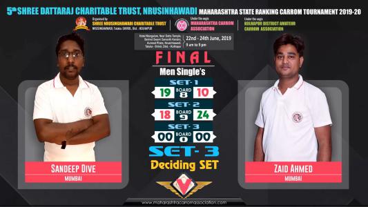 Sandeep Dive (Mumbai) vs Zaid Ahmed (Mumbai)