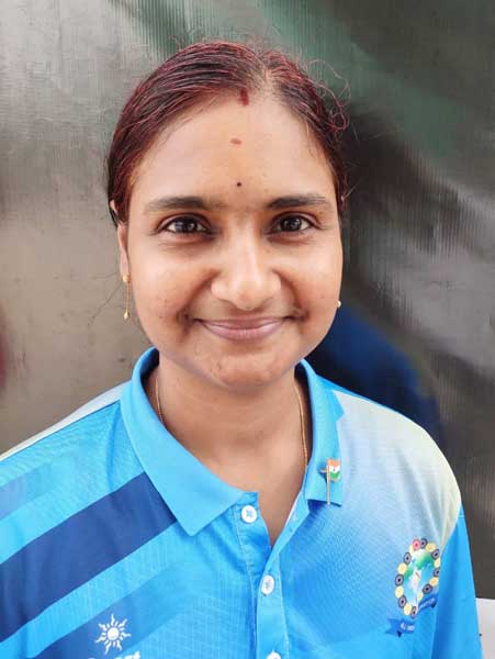 S. Appoorwa (India) won Women Single's Title Gold Medal