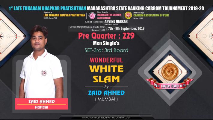 Wonderful White Slam by Zaid Ahmed (Mumbai)