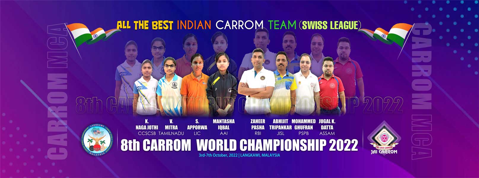 8th Carrom world Championship 2022, Langkawi, Malaysia