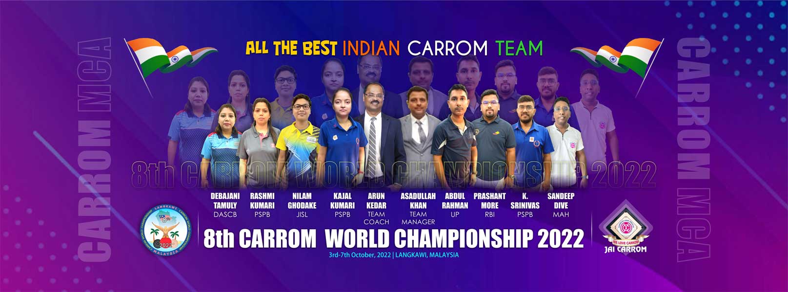 8th Carrom world Championship 2022, Langkawi, Malaysia